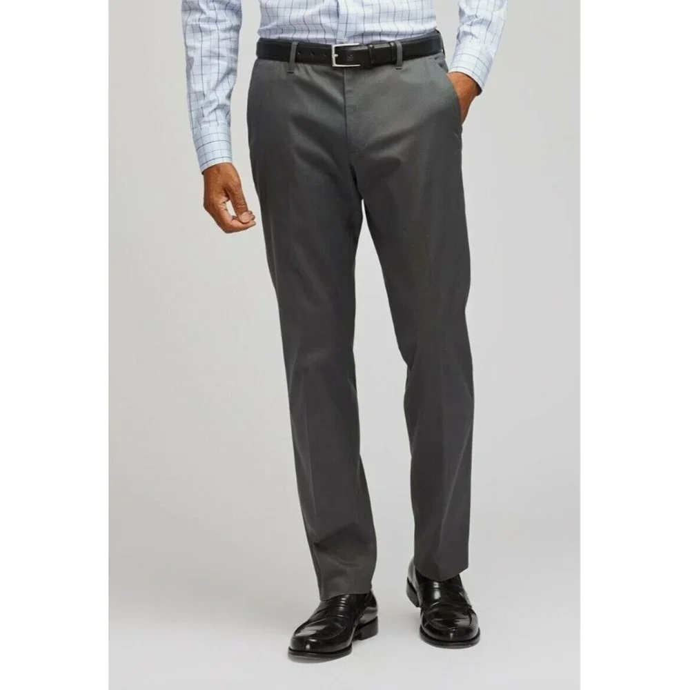 Bonobos Men's Friday Slate Grey Straight Fit Weekday Warrior Pants Size 54x32